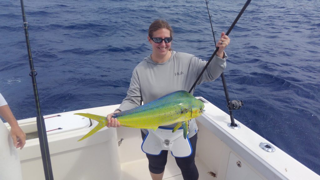 Late Arrival Mahi Mahi and Tuna Stuart FL Charter Fishing Reel Busy